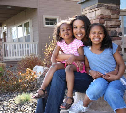 Family of Three stock image