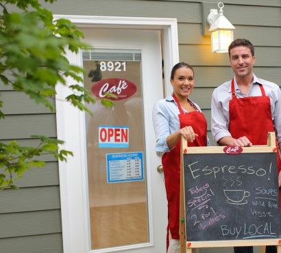 owners outside of restaurant